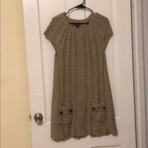 Style & Co Short-Sleeved Sweater Dress- L